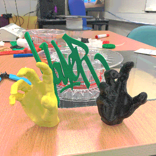 photo exemple d'impression de scan 3d de main