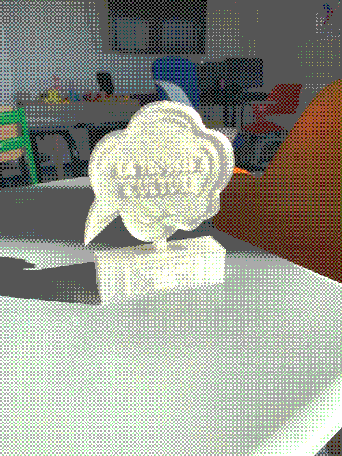 photo exemple d'une impression de trophée pour la trousse à culture